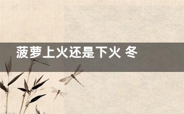 菠萝上火还是下火 冬天菠萝上火还是下火
